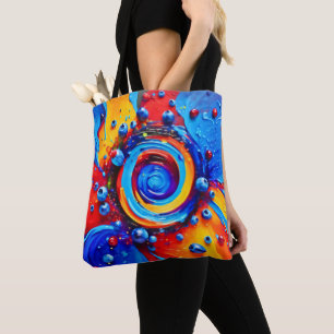 Bolsa Tote Vórtice de Frutas Vibrantes