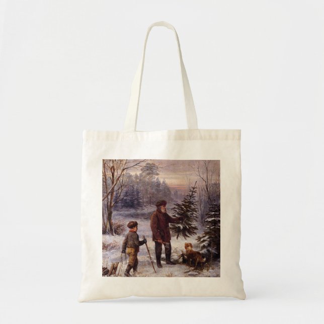 Bolsa Tote Vorweihnacht Franz Krüger Árvore de Natal (Frente)