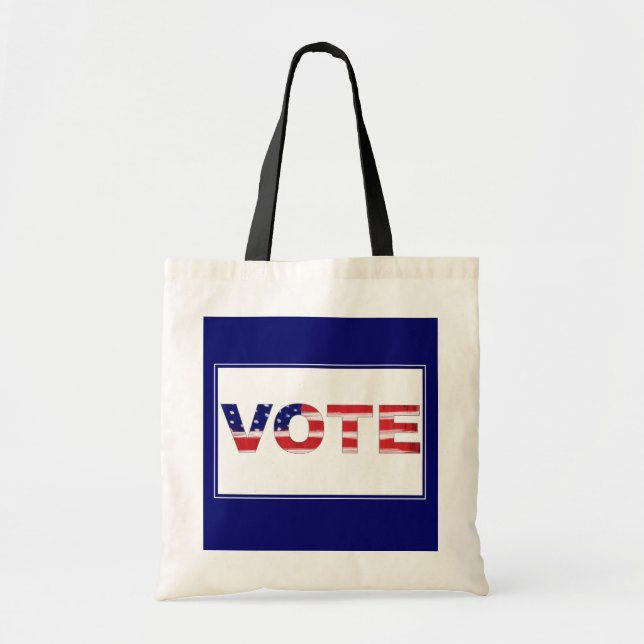 Bolsa Tote Votação Vermelho/Azul (Frente)