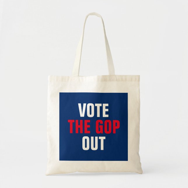 Bolsa Tote Votar o GOP Out 2020 Modelo eleitoral (Frente)