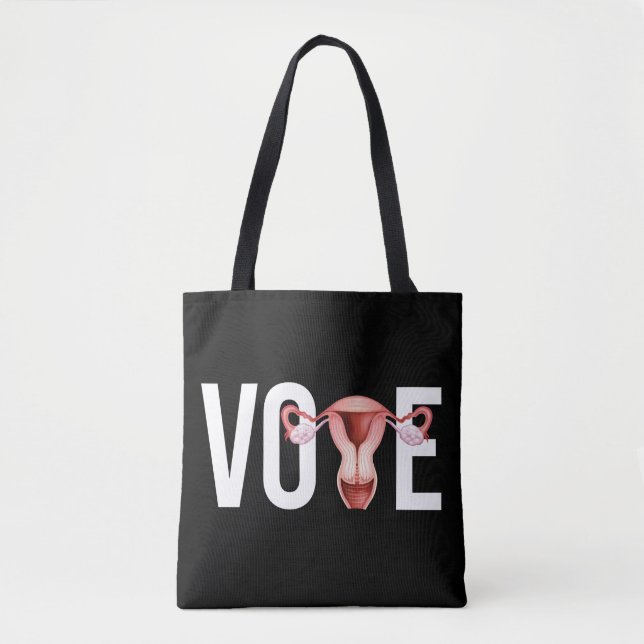 Bolsa Tote Vote com seu Útero (Frente)