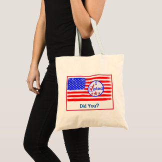 Bolsa Tote "Votei, Votei?" Saco de Direitos de Voto