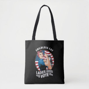 Bolsa Tote Voto de Gata Sem Filhos Versão Vintage Rosie A Emp