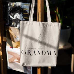 Bolsa Tote Vovó Chic Boho Lettering & Floral