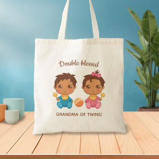 Bolsa Tote Vovó de Twins Bebezinho e Garota