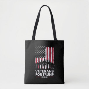 Bolsa Tote Vovô pai Veteranos Para Trump 2024 American Flag