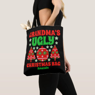 Bolsa Tote Vovó personalizada doce de Natal feio