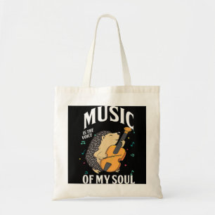 Bolsa Tote Voz Musical Do Jogador Cello Cellist Hedgehog