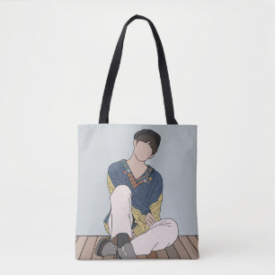 Bolsa Tote VT Fan Art Fallin' Flower (Flor do ventilador SVT)