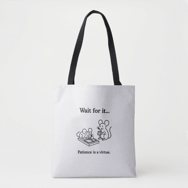 Bolsa Tote Wait for it funny mice (Frente)