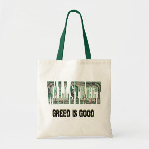 Bolsa Tote Wall Street/ Greed é bom
