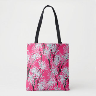 Bolsa Tote Wallpaper Floral da Ásia Retroativa.