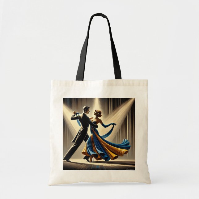 Bolsa Tote Waltzer Casal Dancing Vintage (Frente)