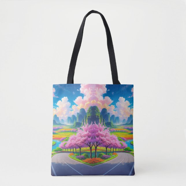 Bolsa Tote "Wander Through Wonder - Natureza Artística (Frente)