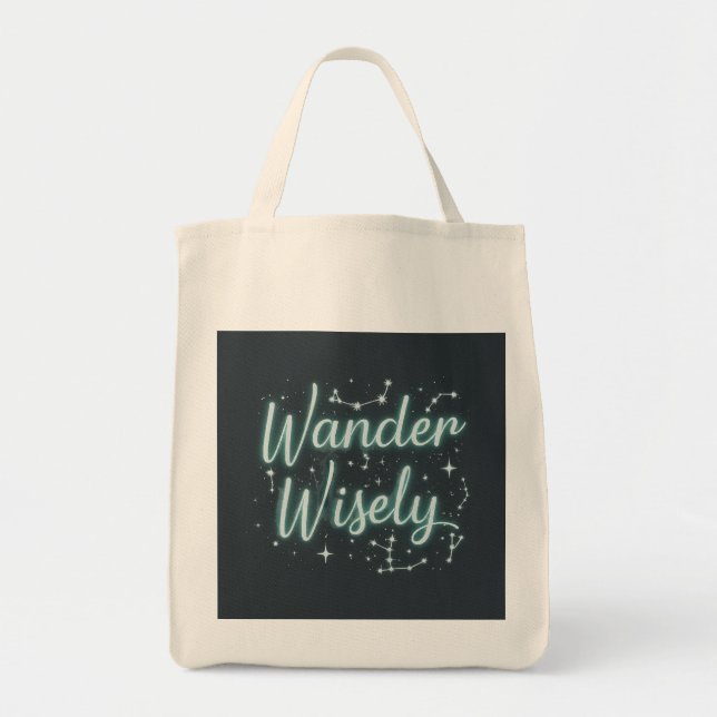 Bolsa Tote Wander Wisely (Frente)