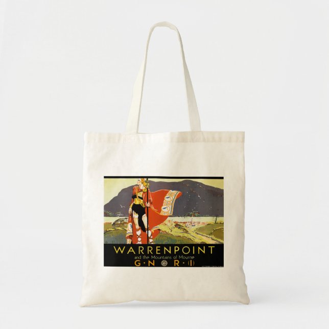 Bolsa Tote Warrenpint e os Montanos de Mourne (Frente)