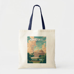 Bolsa Tote Washington DC Thomas Jefferson Memorial Viagem Art