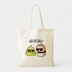 Bolsa Tote Wassa Bae Funny Comida Wasabi Pun