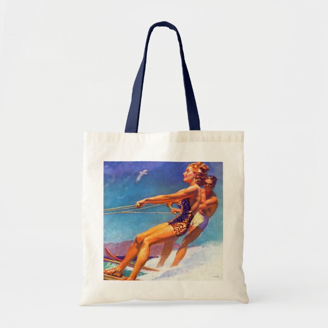 Bolsa Tote Water Skier por McClelland Barclay (Frente)