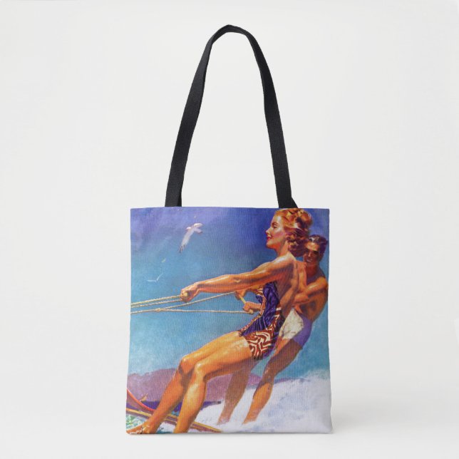 Bolsa Tote Water Skier por McClelland Barclay (Frente)