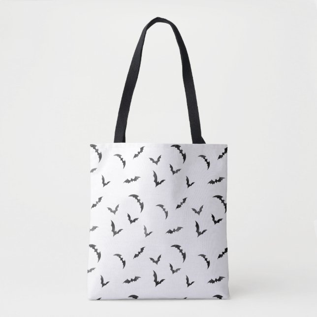 Bolsa Tote Watercolor Bats Halloween (Frente)