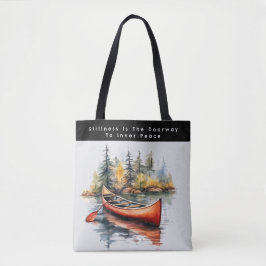 Bolsa Tote Watercolor Kayak On The Lake
