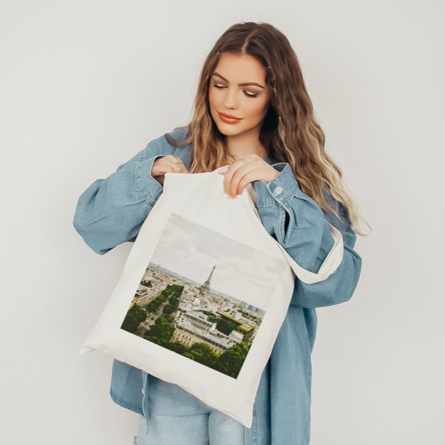 Bolsa Tote Watercolor Paris Destino Tote Bag (Criador carregado)