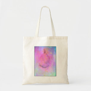Bolsa Tote Watercolor Pear In Pink Still Life Abstract