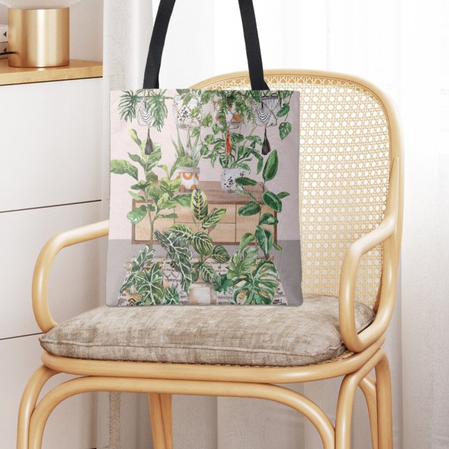 Bolsa Tote Watercolor Tropical (In situ)