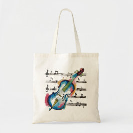 Bolsa Tote watercolor violin