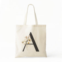 Watercolor Wildflower Bridesmaid inicial "A"