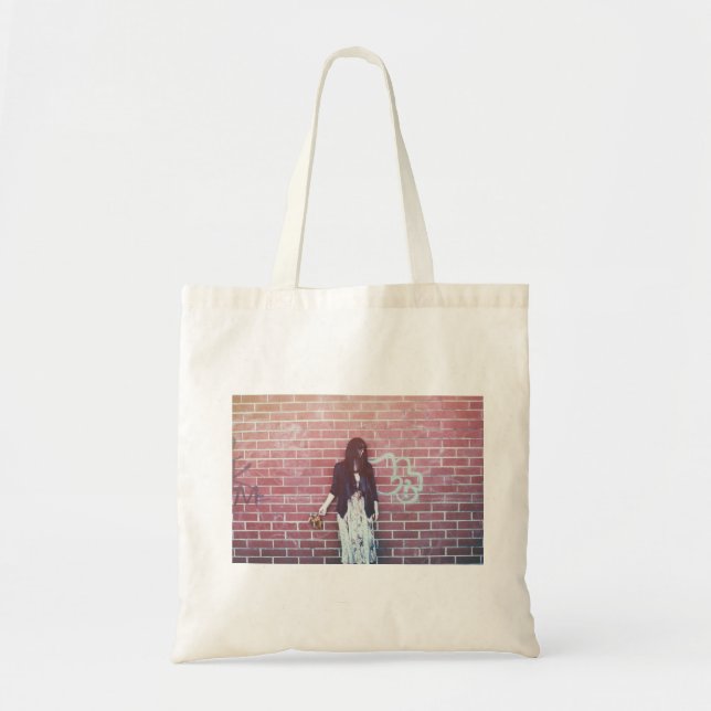 Bolsa Tote Waterlily Brooklyn Brick Red Wall Foto (Frente)