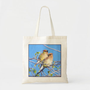 Bolsa Tote Waxwings de cedro