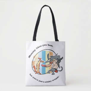 Bolsa Tote Weasel & Baboon "Mommy Likes You Best"