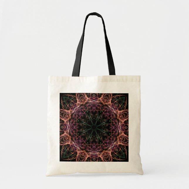 Bolsa Tote Web of Color Kaleidoscope Tote Bag (Frente)