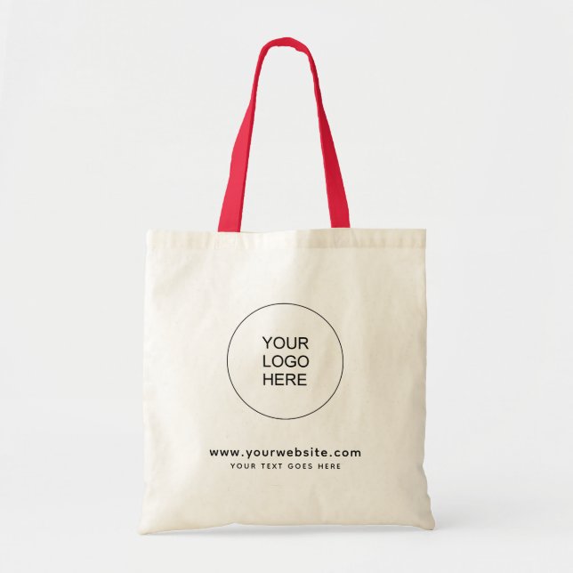 Bolsa Tote Website Address Upload Your Own Company Logo Here (Frente)
