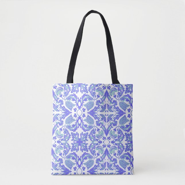 Bolsa Tote Wedgewood Floral (Frente)