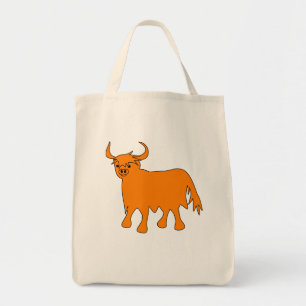 Bolsa Tote "Wee Coo" Scottish Highland Cow toto bag design