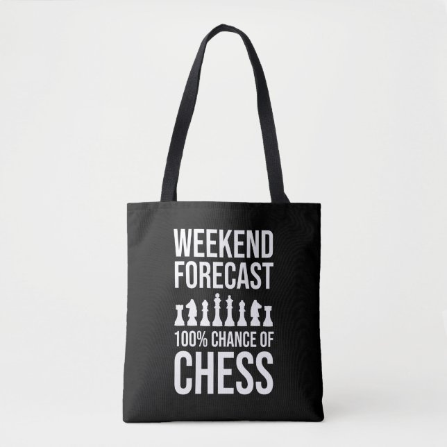 Bolsa Tote Weekend Forecast - 100% Chance of Chess (Frente)