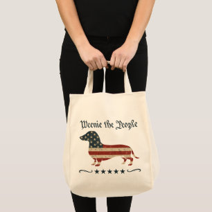 Bolsa Tote Weenie The Pessoas Dachshund 4 De Julho