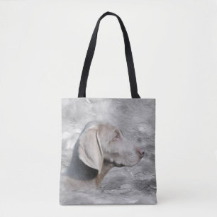 Bolsa Tote Weimaraner enfrenta