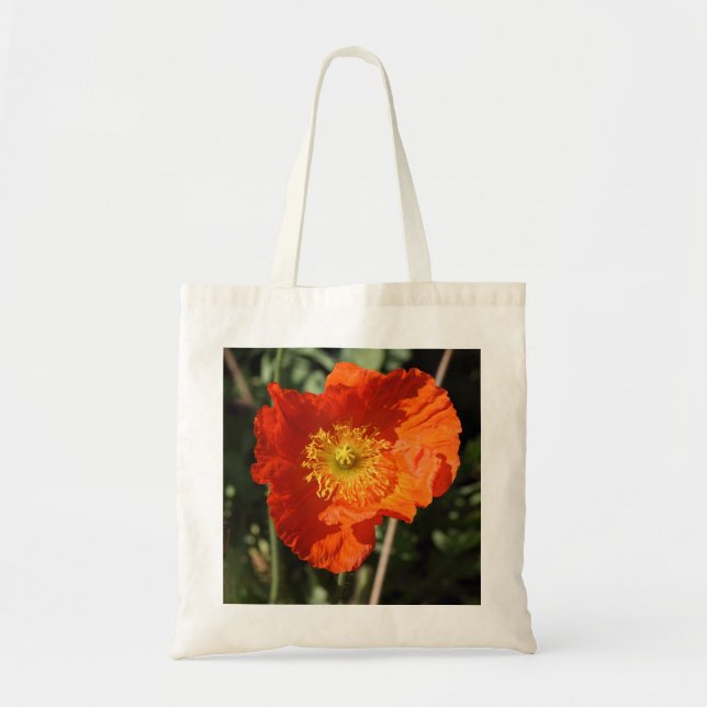 Bolsa Tote Welsh Poppy (Laranja) (Frente)