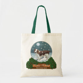 Bolsa Tote Welsh Springer Spaniel presentes de Natal