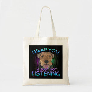 Bolsa Tote Welsh Terrier Eu ouvi você não escutar