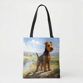 Bolsa Tote Welsh Terrier No Olhar