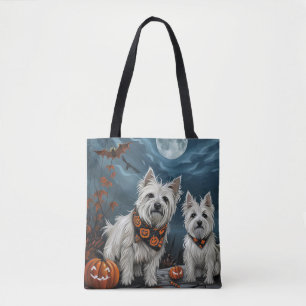 Bolsa Tote West Highland Halloween Spooky