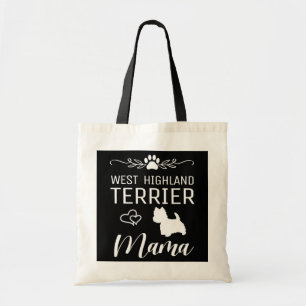 Bolsa Tote West Highland White Terrier Mama Westie Mãe