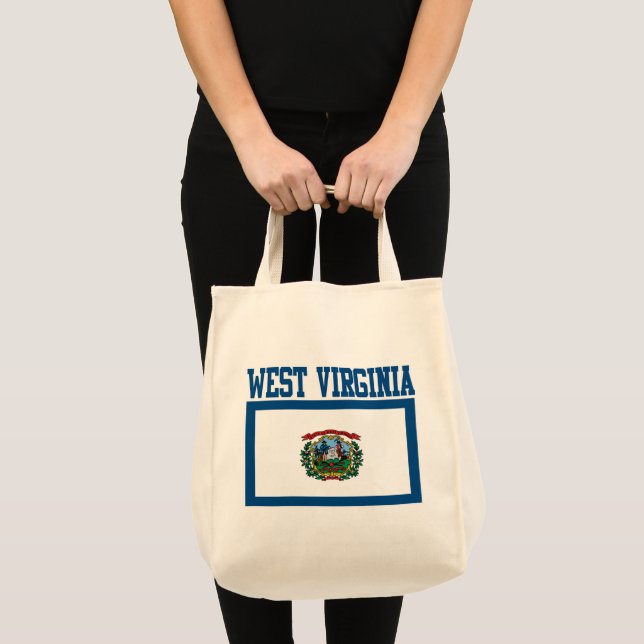 Bolsa Tote West Virginia State Flag Tote Bag (Frente (produto))