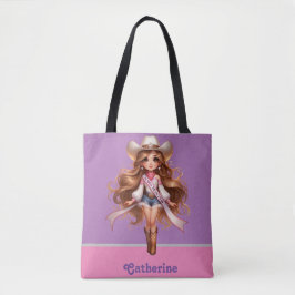 Bolsa Tote Western Cowgirl Rodeo Princess 1 Personalizada