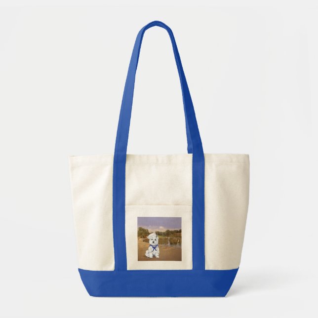Bolsa Tote Westie e Velas (Frente)